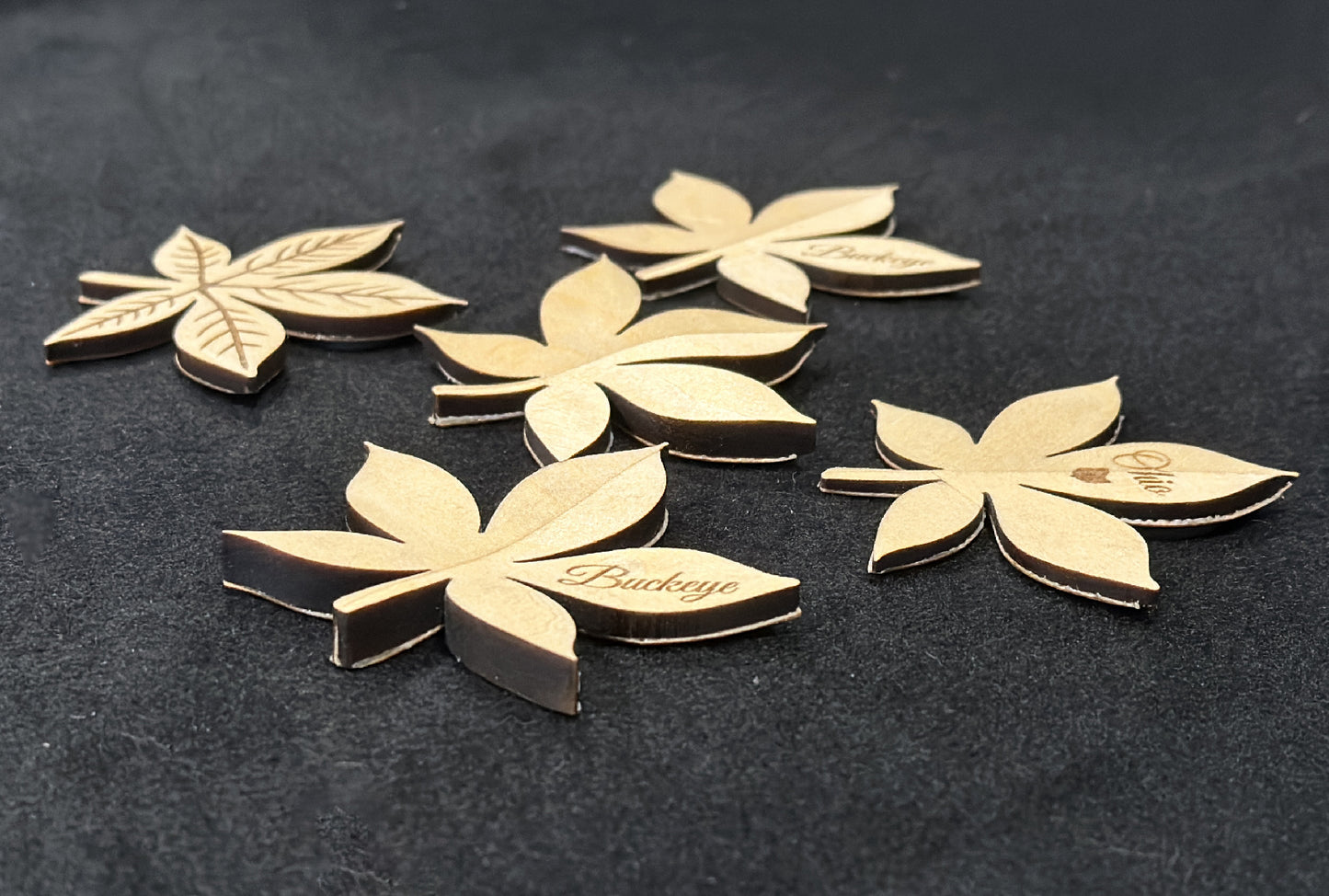 Ohio Buckeye Leaf Magnet