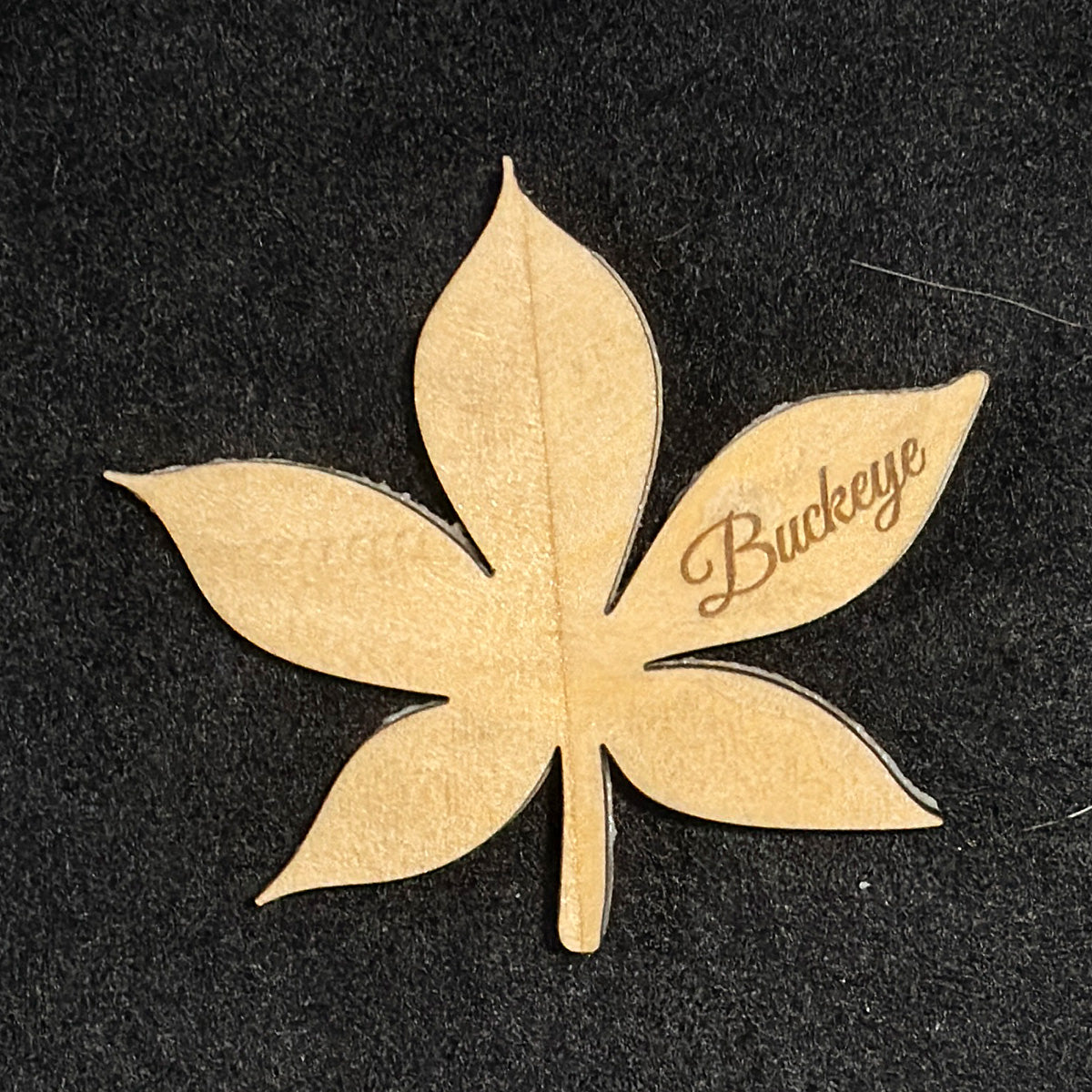 Ohio Buckeye Leaf Magnet