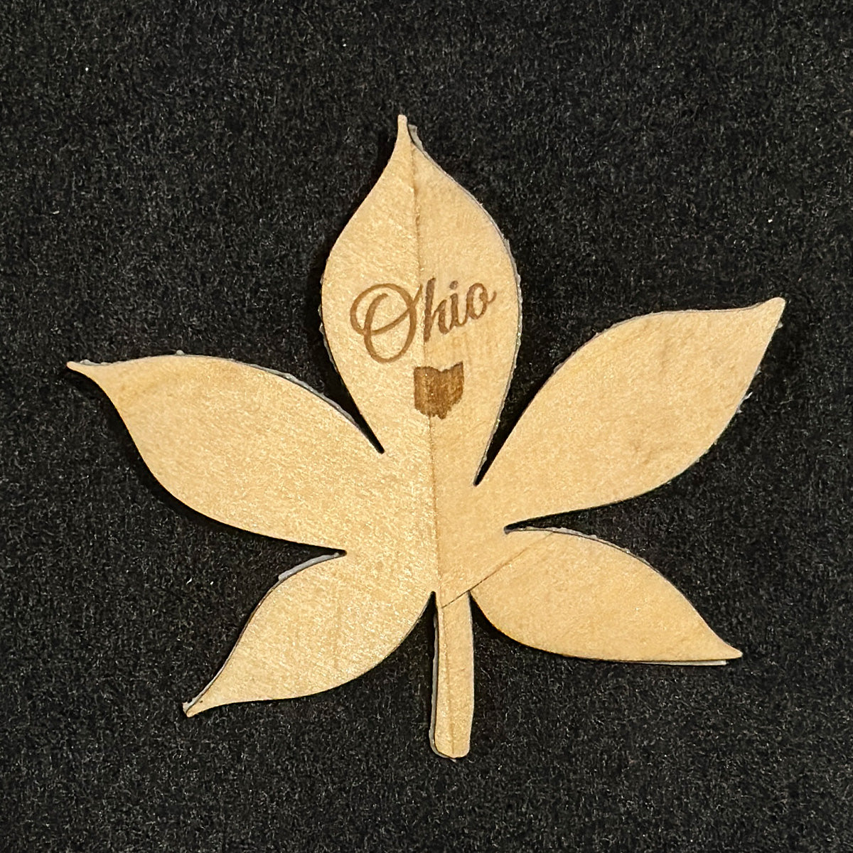 Ohio Buckeye Leaf Magnet