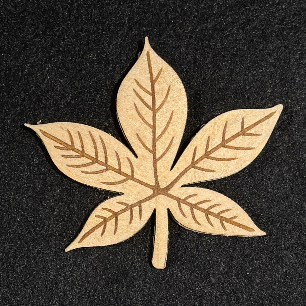 Ohio Buckeye Leaf Magnet