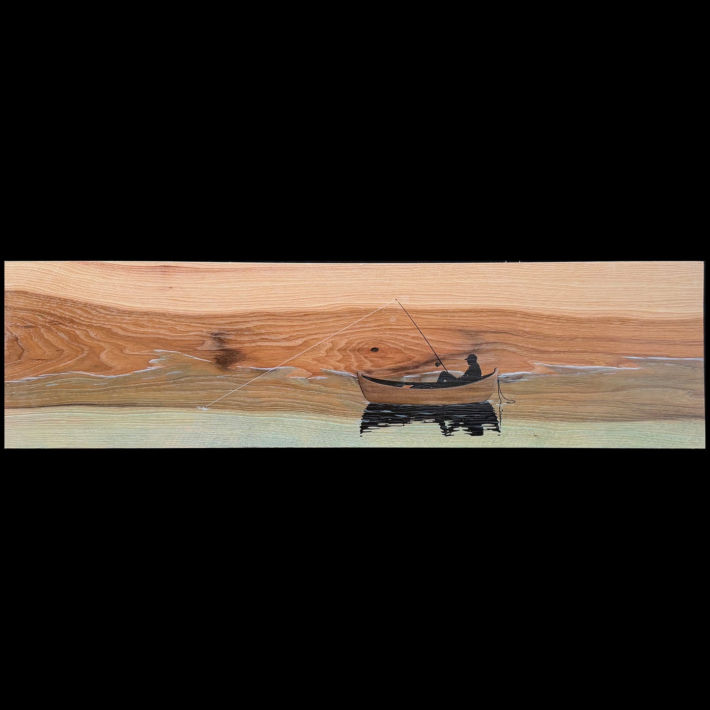 Fishing Wood Wall Art: Lazy Day