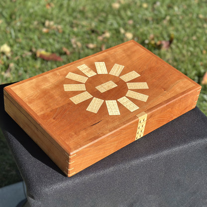 The Build Box 1.0: Cherry Wood Brick Mandala