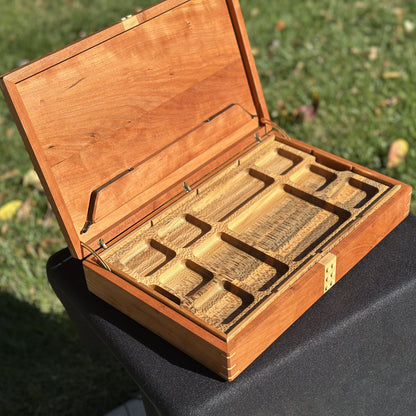 The Build Box 1.0: Cherry Wood Brick Mandala