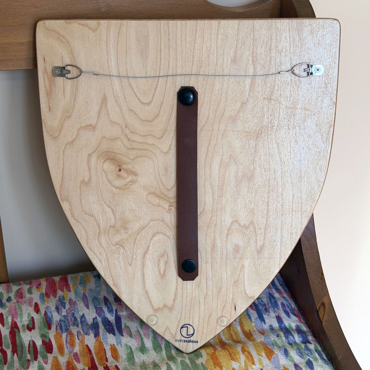 Life-Sized Classic Lego-Inspired Wooden Shield