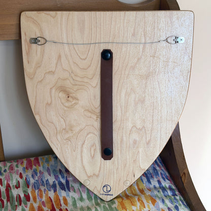 Life-Sized Classic Lego-Inspired Wooden Shield