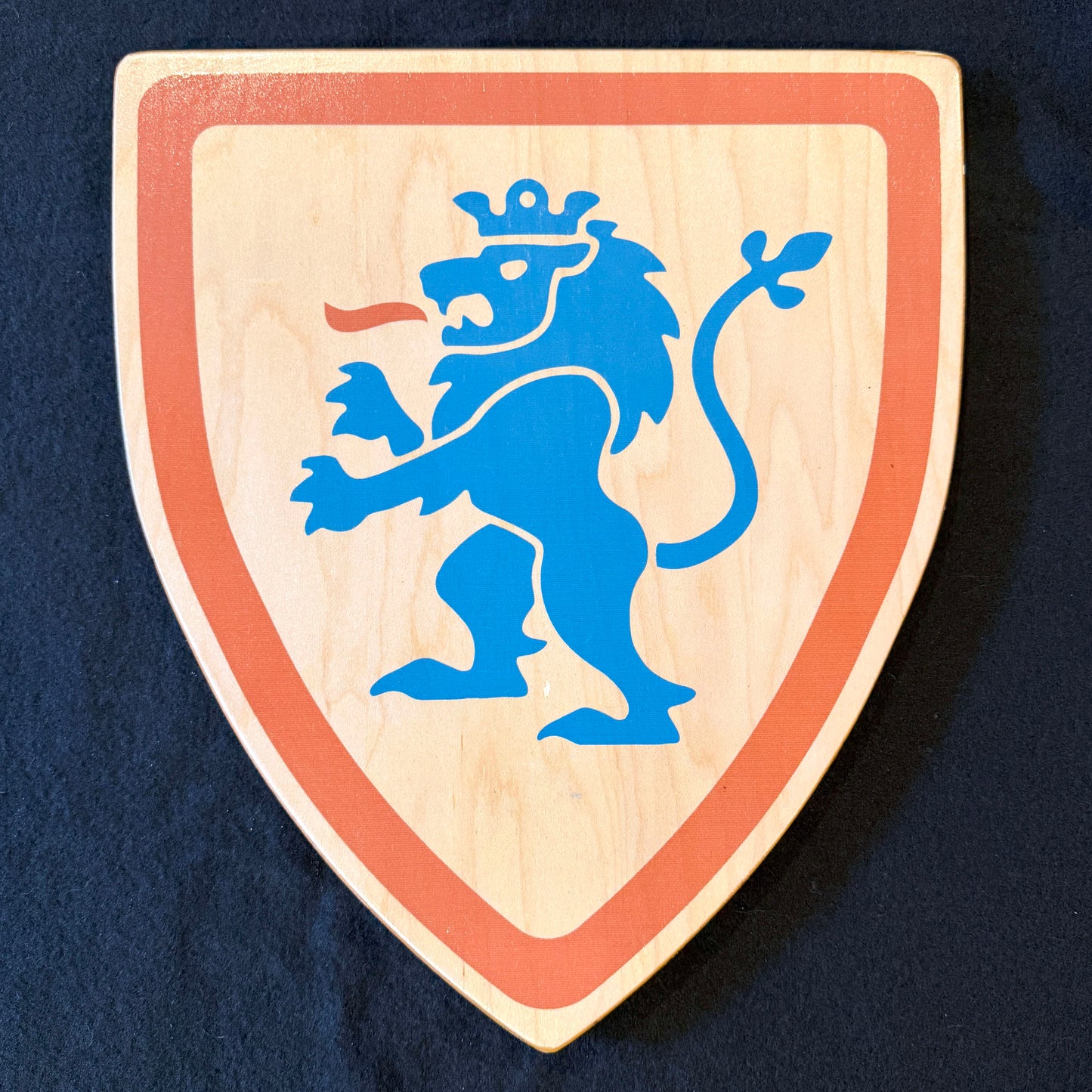 Life-Sized Classic Lego-Inspired Wooden Shield