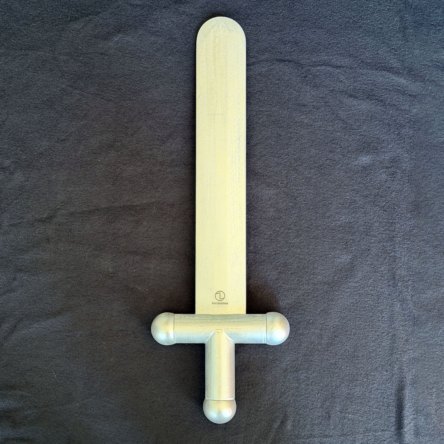 Life-Sized Classic Lego-Inspired Wooden Sword