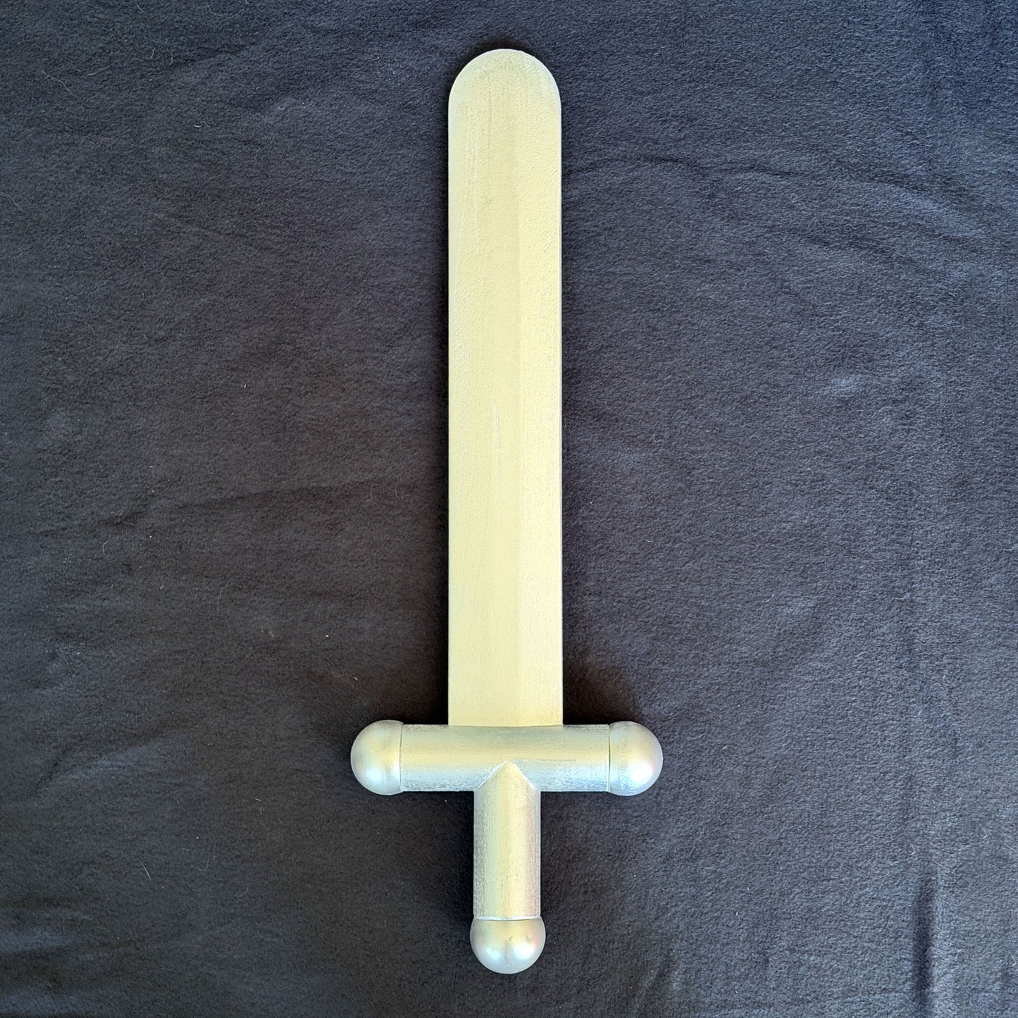 Life-Sized Classic Lego-Inspired Wooden Sword