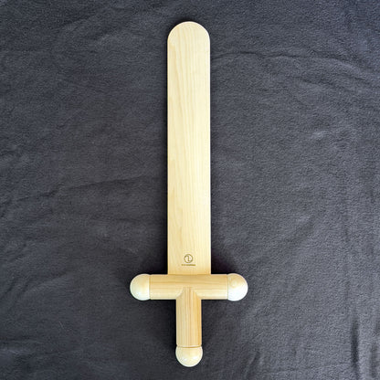 Life-Sized Classic Lego-Inspired Wooden Sword