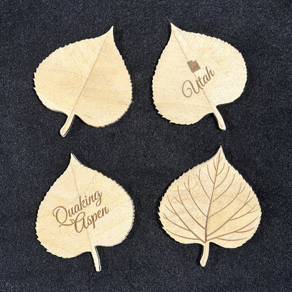 Quaking Aspen Leaf Magnet