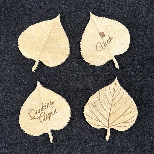 Quaking Aspen Leaf Magnet