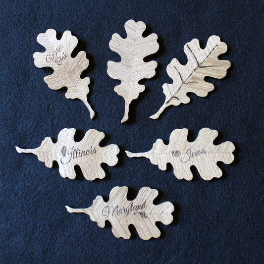White Oak Leaf Magnet