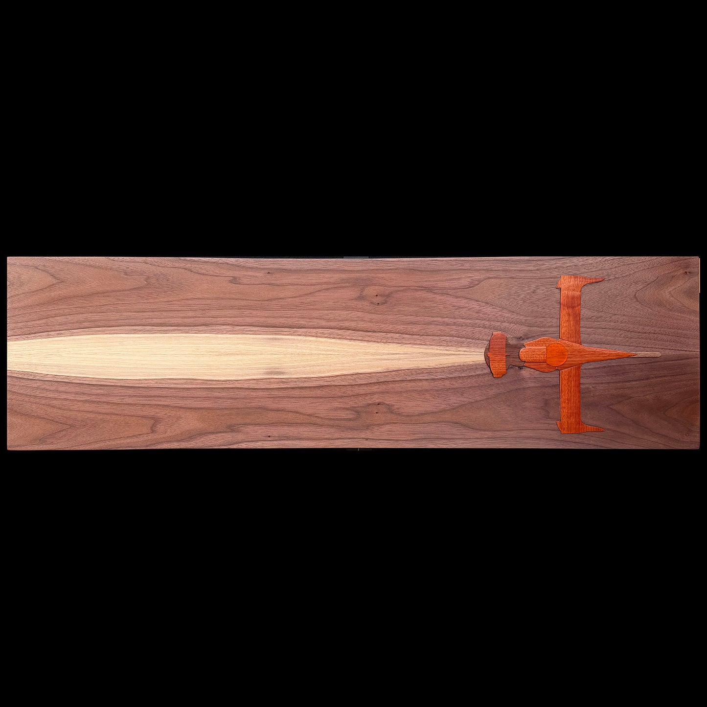 Space Wood Wall Art: Swordfish II (Spaceship)