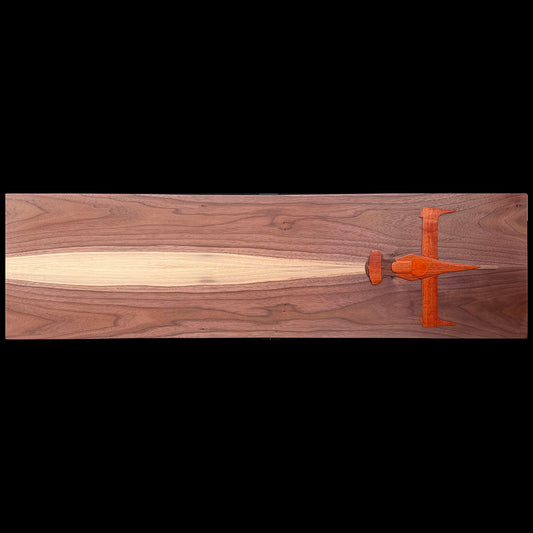Space Wood Wall Art: Swordfish II (Spaceship)