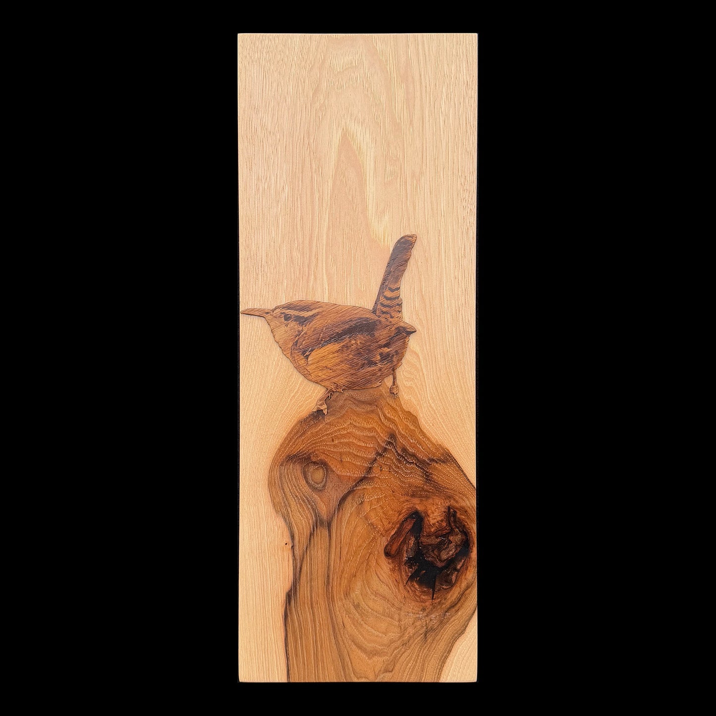 Wood Wall Art: Disgruntled Wren